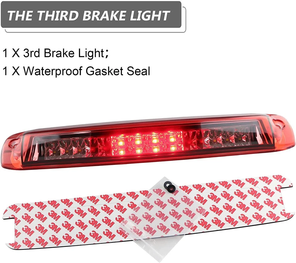 High Mount Third 3RD Stop Brake Cargo LED Light Lamp for Silverado Sierra Pickup - Image 4 of 4
