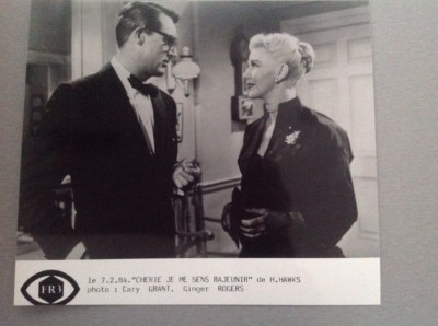 CHÉRIE I ME FEEL REJUVENIR - GINGER ROGERS - CARY GRANT - PHOTO CINEMA PRESS