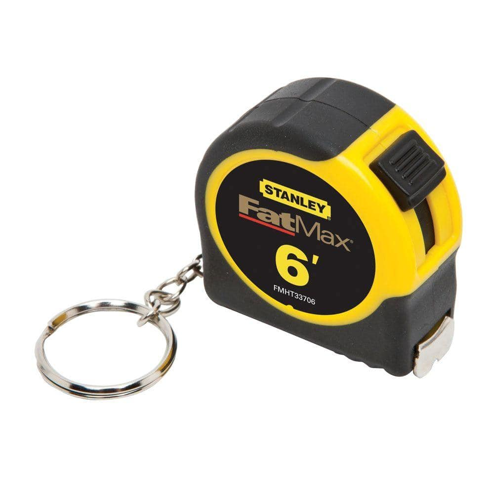 NEW Compact Keychain Pocket Tape Measure FATMAX 6ft Lightweight Auto-Lock