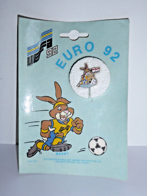Pins Pin's Fussball Fußball UEFA 92 1992 - Euro 92 Berni der Hase Schweden MOC (C441)
