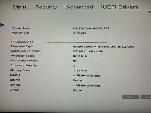 HP EliteDesk 800 G2 SFF Core i5-6500 @ 3.20GHz 3.2GHz 8GB RAM 256GB SSD NO OS - Picture 2 of 9