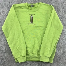 Harmonia Nectere Sweater Mens S Green Passus Embroidered Pullover Sweatshirt