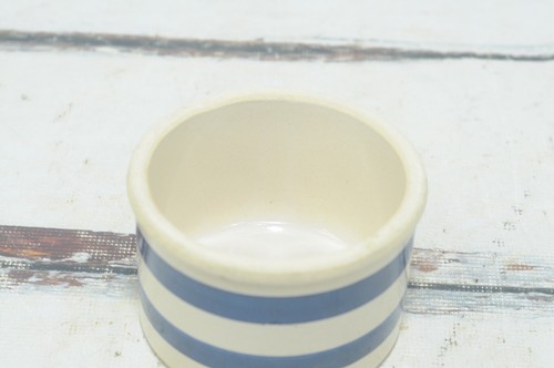 Vintage RRP Ransbottom Small Blue Stripe Stoneware Crock Jar Vintage Crock Stone - Picture 5 of 8