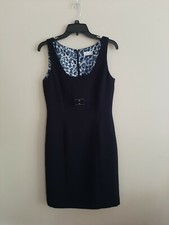 Tahari by Arthur S. Levine Sleeveless Lined Little Black Sheath Dress Size 8