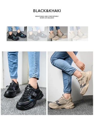 Zapatos de seguridad para mujer Botas de seguridad anti-golpes Anti-pinchazos Zapatos de protección - Imagen 10 de 18