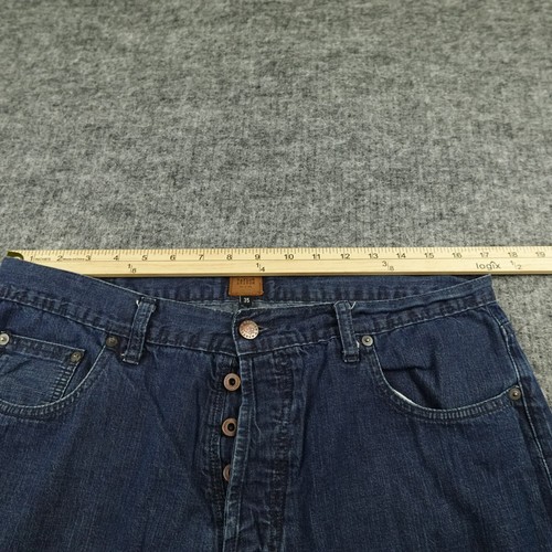 Taylor Stitch Jeans Mens 35 Blue Denim Selvedge Button Fly Casual Preppy- - Picture 10 of 14