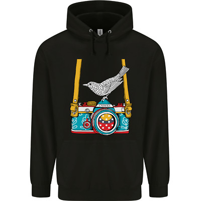Kamera mit Vogel Fotograf Fotografie Kinder Kids Hoodie