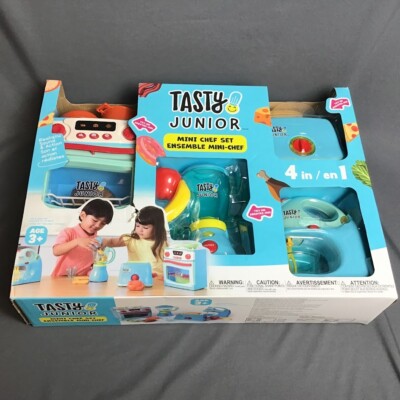 Tasty Junior Mini Chef Set Ages 3+, 4-In-1 Playset (Used, Missing Toast)