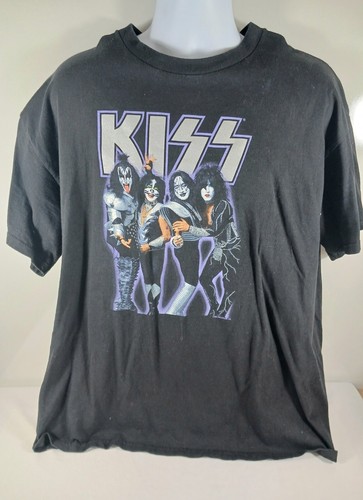 Kiss Short Sleeve Pullover T shirt. Black Men's 2 XL Distressed. - 第 1/9 張圖片