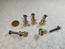 Bright Brass Knobs Jewelry Small NOS