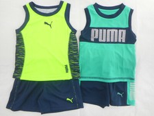 Infant Boys PUMA 38 Assorted Wicking Athletic Shirt Shorts Set Sz 12Mt.  18Mt.