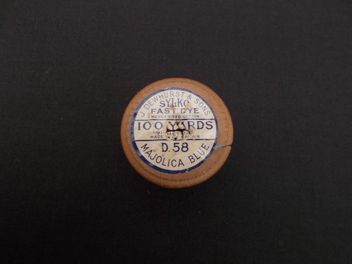VINTAGE SYLKO WOODEN COTTON REELS - BETWEEN D1 & D99 - CHOICE OF COLOURS - Picture 151 of 216