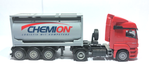 Herpa MB Tankcontainer-Sattelzug CHEMION 1/87 (25/30)