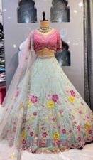 PRESENTING GEORGETTE LEHENGA CHOLI WITH NET DUPATTA FOR WEDDING AND PARTY WEAR