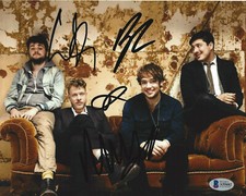 MUMFORD & SONS BAND SIGNED 8x10 INCH PHOTO MARCUS x4 BABEL DELTA BECKETT BAS COA