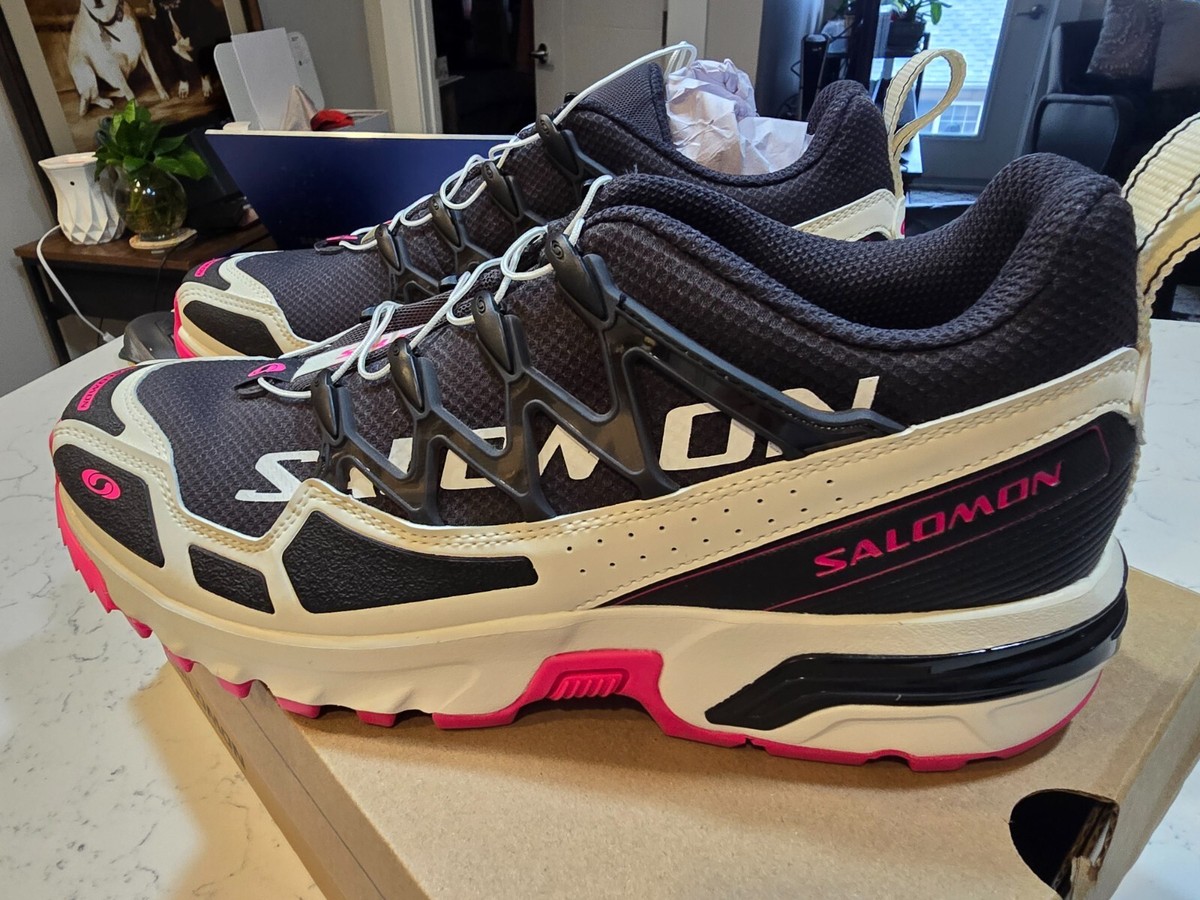 【関税-送料込み】SALOMON ACS HERITAGE PACK BLACK L47436500 Salomon ACS+ Heritage Pack L47436500 Mens Size 13 Black Pink