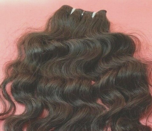Natural Raw Virgin Indian Curly Human Hair Bundle Extensions - Picture 6 of 8