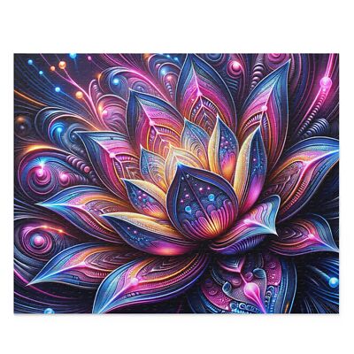 Puzzle 500-Piece Fractal Lotus Metallic Psychedelic Artwork | eBay
