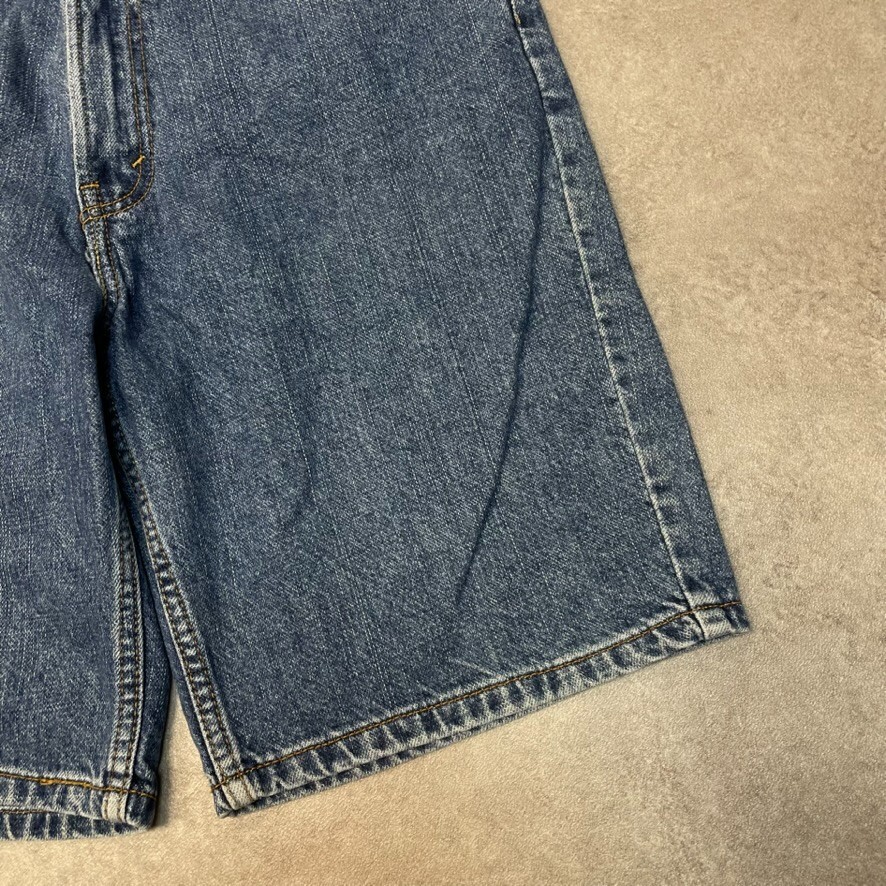 Levis 505 Denim Shorts Mens Jorts USA Baggy 90s Vintage Bottoms, Blue 36" image 3