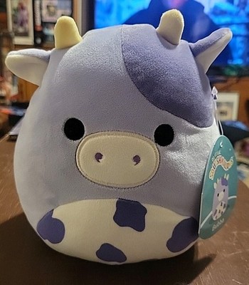 Squishmallows Bubba the Purple Cow 8'' Stuffed Plush Squishmallow BRAND NEW W/TAG