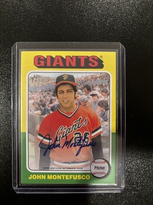 John Montefusco 2024 Topps Heritage Auto #ROA-JMO