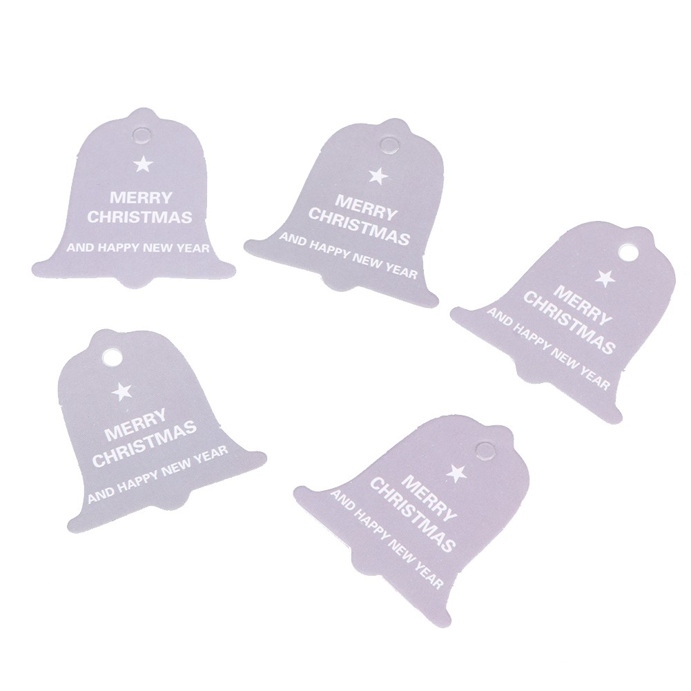 100pcs Paper Card Label Tag Craft Christmas Tree Wedding Gift Hanging
