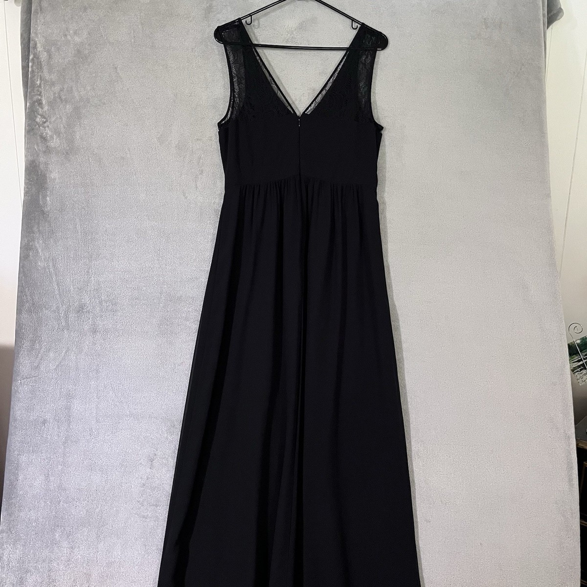 bcbgeneration long black dress Vintage BCBG Paris Women's Black Cream Goddess Gown Maxi Gown Dress 2 Wedding