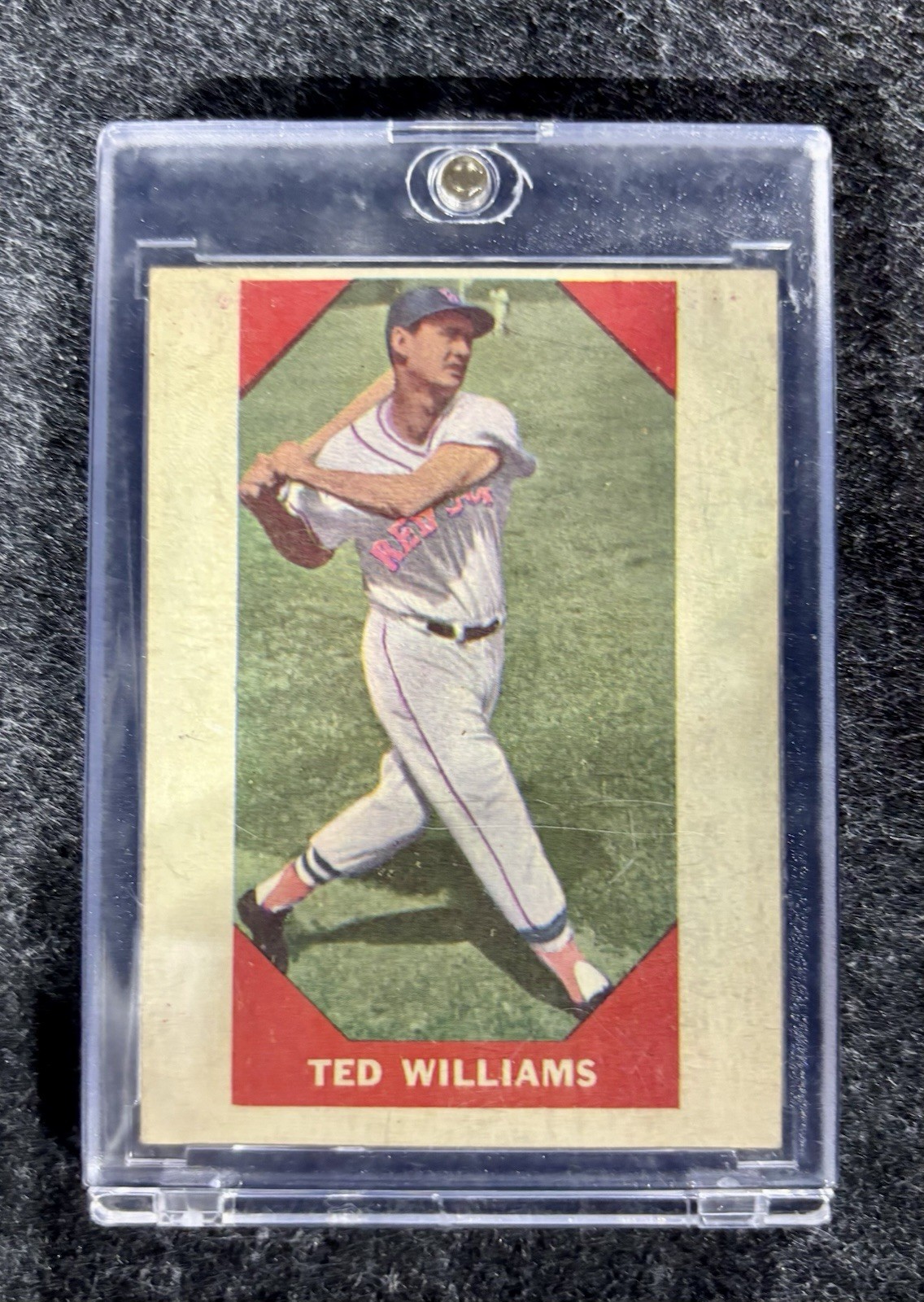 1960 Fleer Baseball Greats #72 TED WILLIAMS Boston Red Sox No Crease Clean Copy