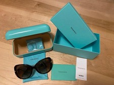 NEW Tiffany TF4126 B Plastic Tortoise Havana on Blue Brown Gradient Sunglasses