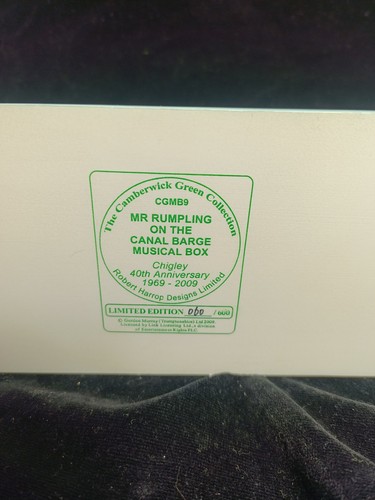 Robert Harrop Camberwick Green CGMB9 MR RUMPLING CANAL BARGE - Rare Limited Edition - Bild 6 von 6