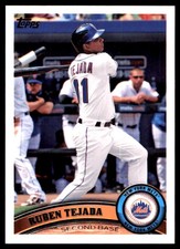 Ruben Tejada 2011 Topps #625 New York Mets MLB READ FREE SHIPPING AutographDen