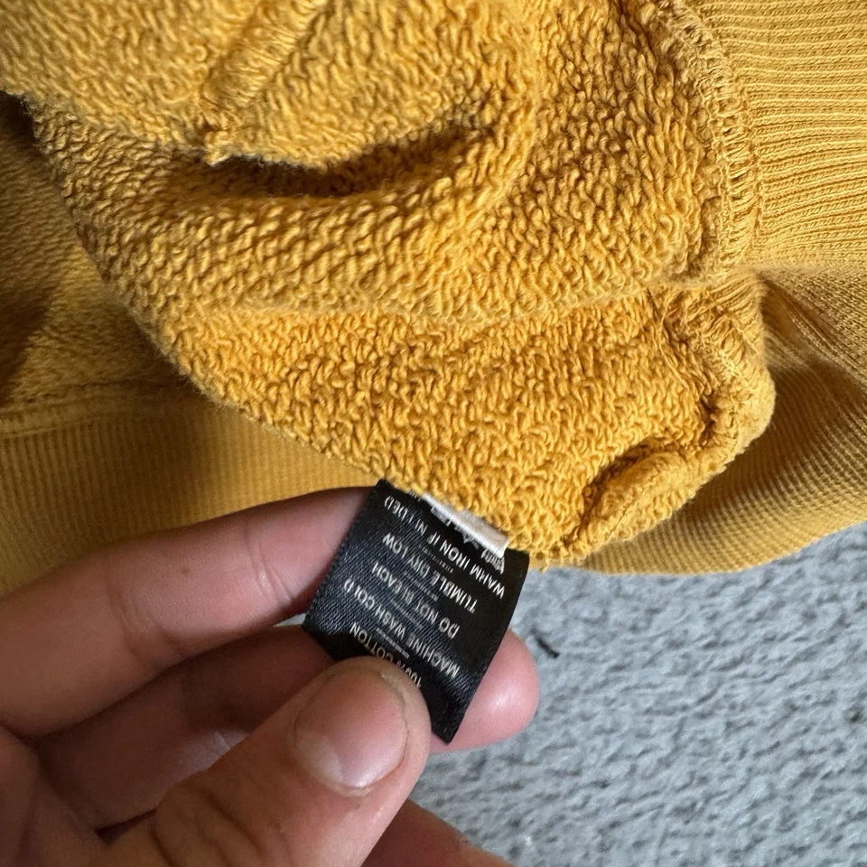 Sudadera con Capucha American Giant Para Mujer Mediana Amarilla Pullover Exterior Polar Hecha en EE. UU. Foto 2 de 4