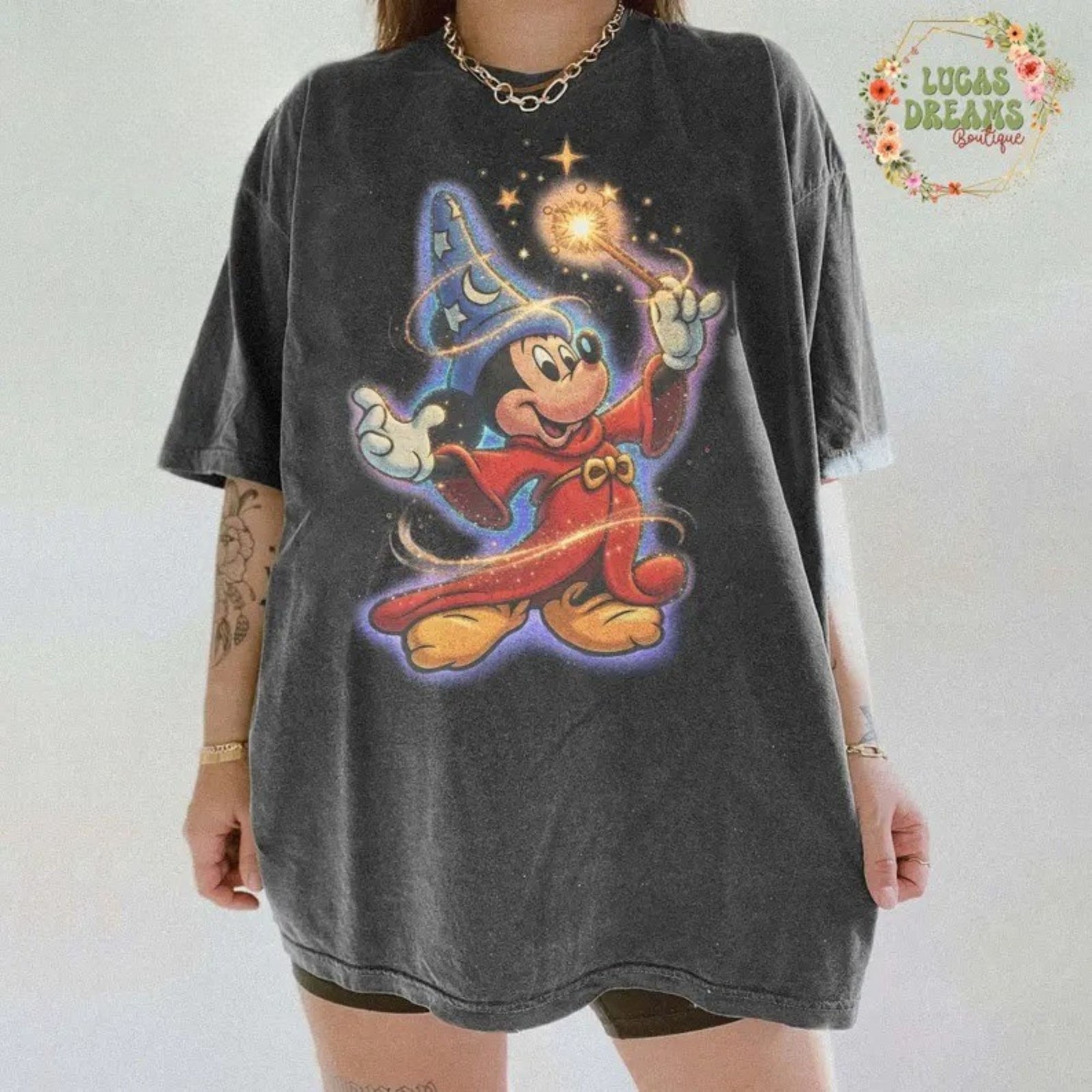 Fantasia Sorcerer Mickey Shirt, Walt Disney Fantasia Mickey Shirt, Fantasia Mick