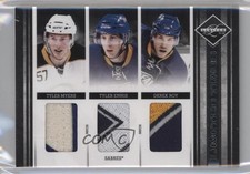2011-12 Limited Trios Materials 2/10 Tyler Myers Ennis Derek Roy #13 Patch 2d8
