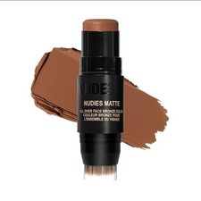 Nudestix Nudies Matte Cream Bronzer 3-in-1 All Over Face Colour for Face Eyes...