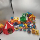 Vintage Fisher Price Little People Circus/Carnival Train Unicycle Figure Lot