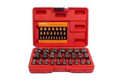 25Pcs Screw Bolt Nuts Extractor Set, Hex Head Multi-Spline Bolt Extractor Set...