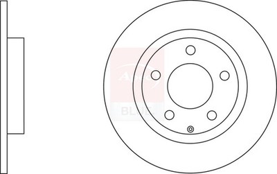 2x Brake Discs Pair Solid fits MAZDA 3 1.5D Rear 16 to 19 265mm Set B45G26251A