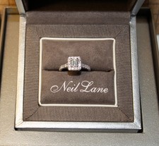 Neil Lane 14K Emerald-Cut Halo Diamond Ring - 7.25 IN
