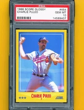 1988 Score Glossy - Charlie Puleo #454 PSA 10