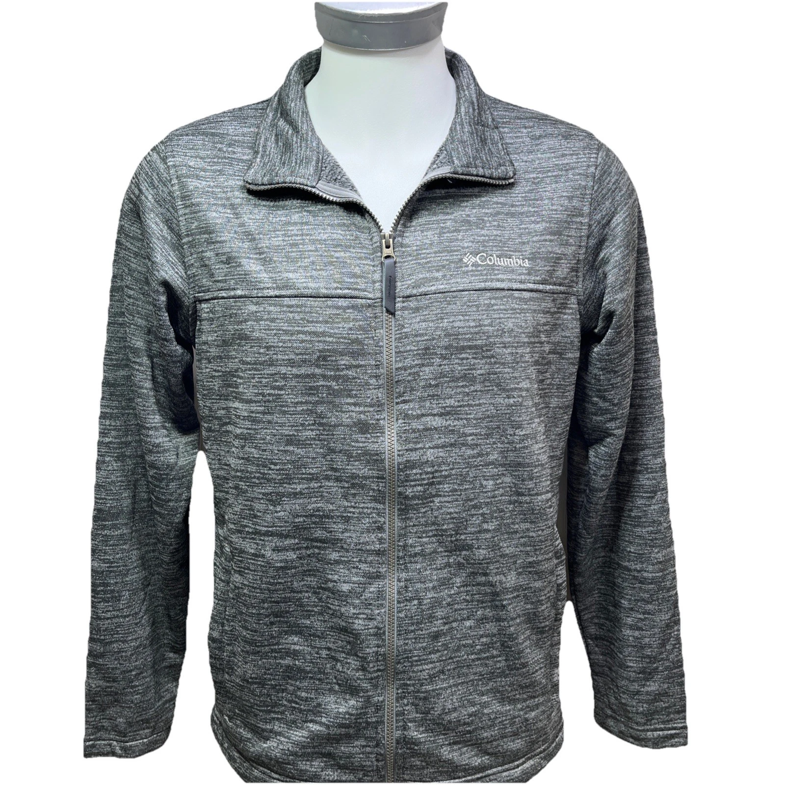 Columbia Sportswear Men's Gray Soft Fleece Outdoor Full Zip Jacket Size Medium