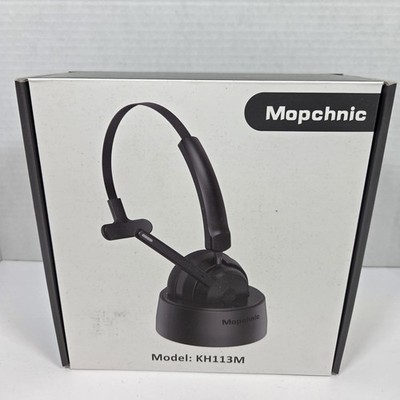 Mopchnic Bluetooth Headset, Wireless W/ USB Dongle AI Noise Canceling KH113M