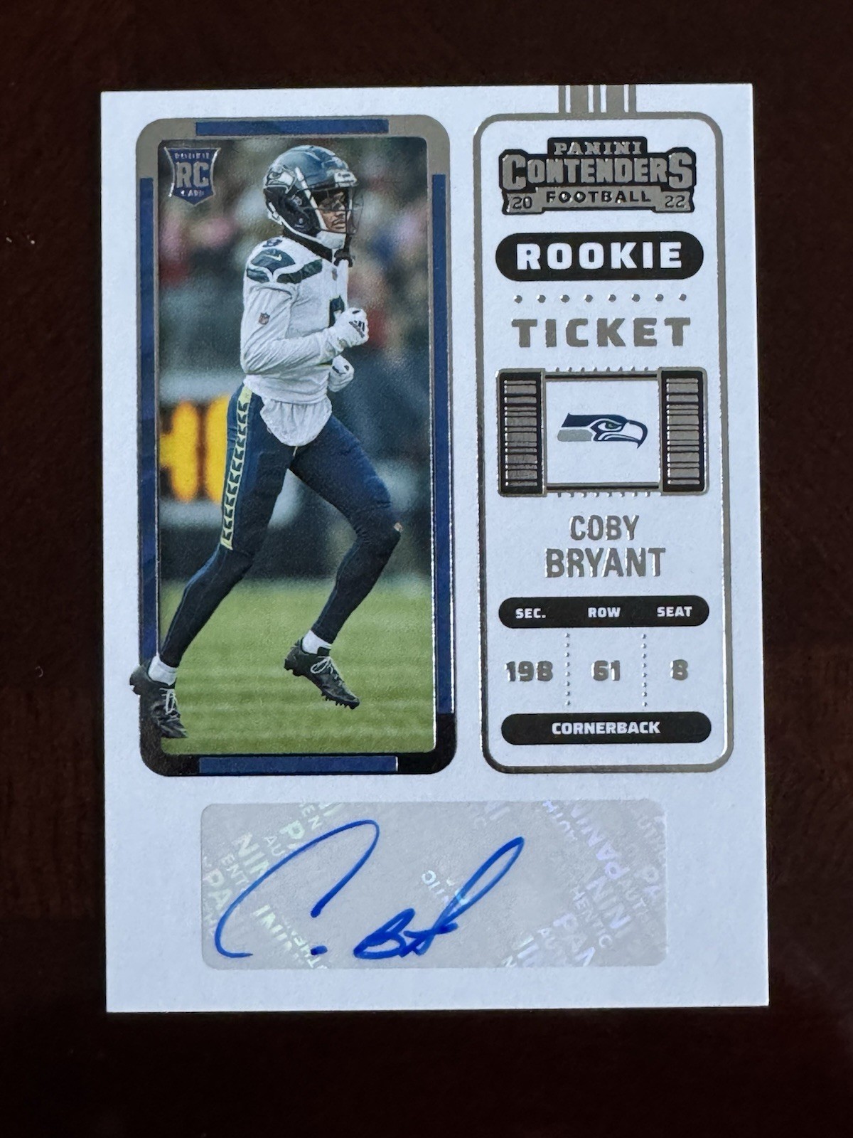 2022 Panini Contenders COBY BRYANT Auto RC Rookie Ticket #203 {BEARS}
