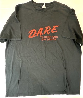 Classic D.A.R.E. Logo T-Shirt Size XL Drug Abuse Resistance Education Promo  