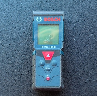 Bosch GLM165-40 BLAZE Laser Distance Measurer LCD Display Blue Black