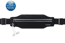 Slim Running Belt Fanny Pack for Men Women, Phone One Size, Black