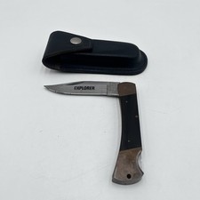 Vintage Edge Mark 11-309 Explorer Single Blade Folding Knife with Belt Sheath