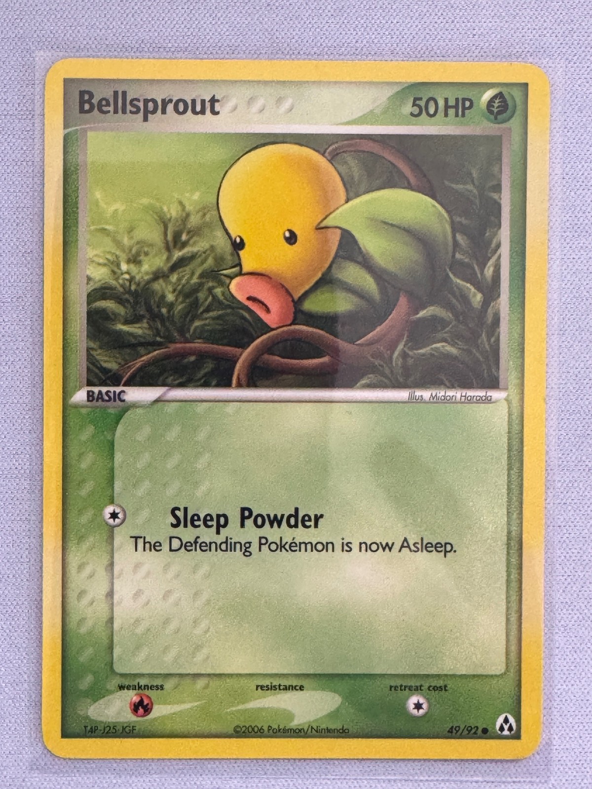 Bellsprout 49/92 Common Legend Maker Pokemon Near Mint