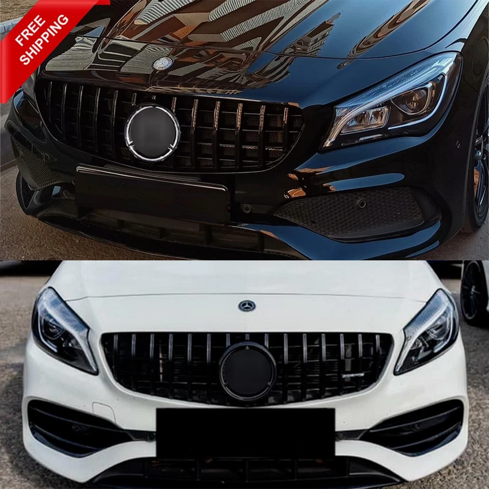 Front Grills For Mercedes Benz W117 2013-2019 CLA180 CLA200 CLA250 CLA45 Grille Foto 3 de 4