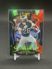 2025 Panini Select - Concourse Saquon Barkley #90 Black & Red Shock Prizm